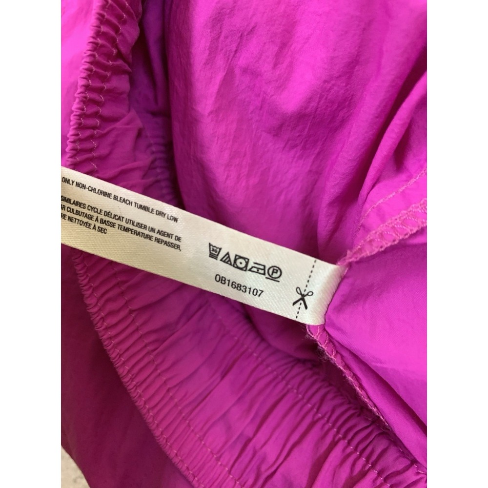 Daily Practice Fuchsia Cargo Parachute Pants Wide Leg Athleisure M - Picture 5 of 5